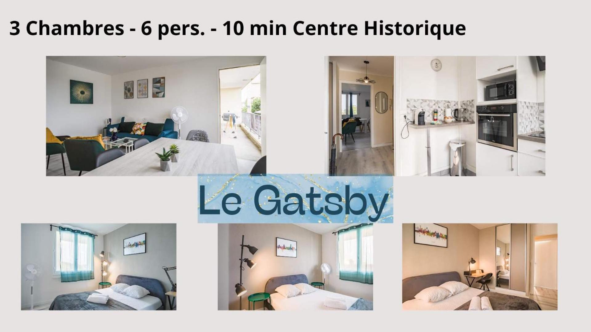 Le Gatsby - 3 Chambres - Centre-Ville 特鲁瓦 外观 照片